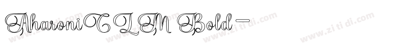 AharoniCLM Bold字体转换